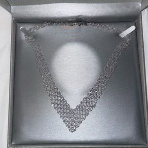 Peoples Jewellers Woven Beaded Mesh Bib Necklace